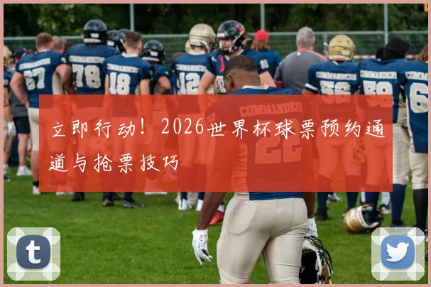 立即行动!2026世界杯球票预约通道与抢票技巧